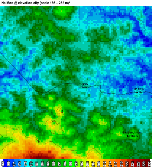 Na Mon elevation map