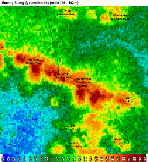 Mueang Suang elevation map