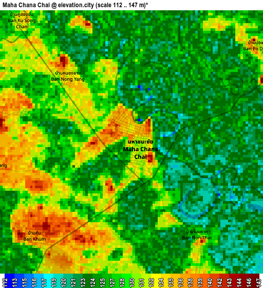 Maha Chana Chai elevation map