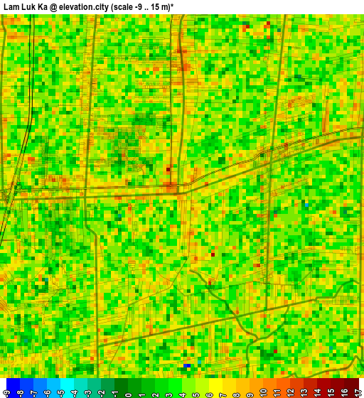 Lam Luk Ka elevation map