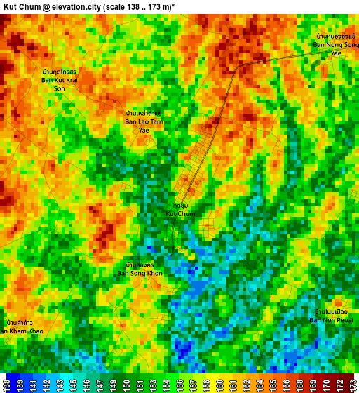 Kut Chum elevation map