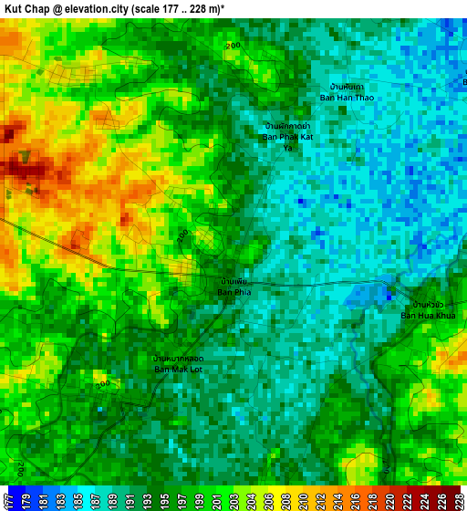 Kut Chap elevation map