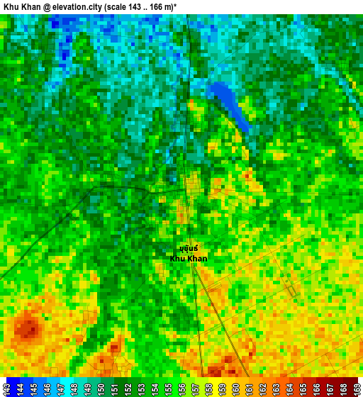 Khu Khan elevation map