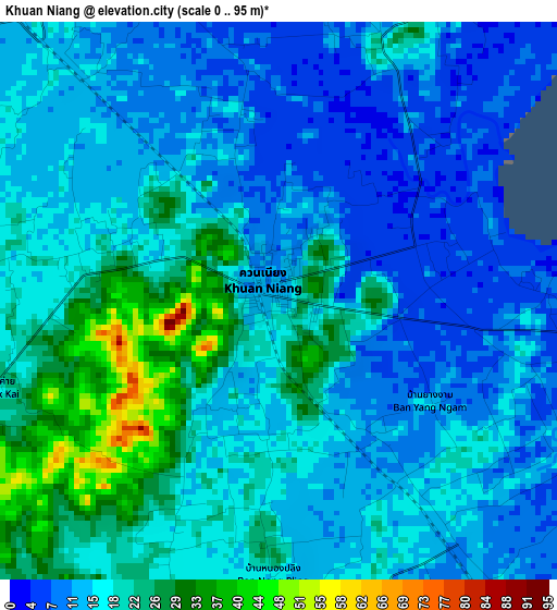 Khuan Niang elevation map