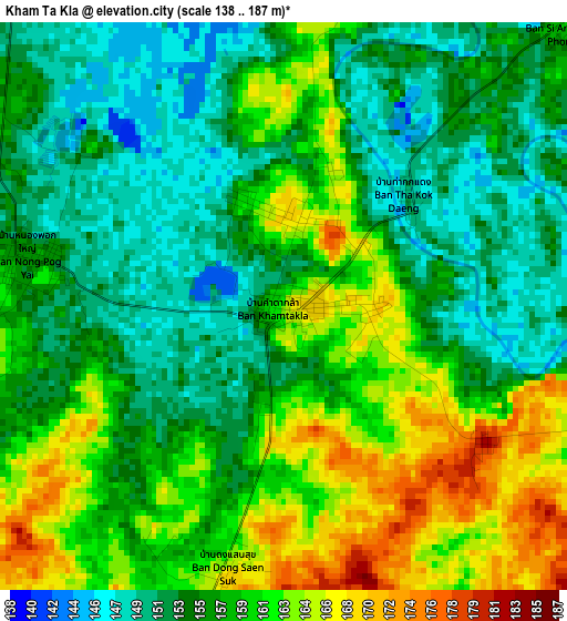 Kham Ta Kla elevation map