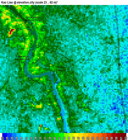 Kao Liao elevation map