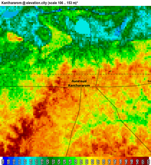 Kanthararom elevation map