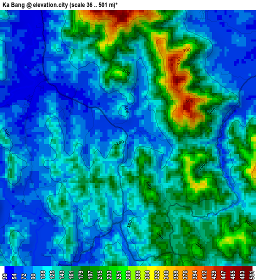 Ka Bang elevation map