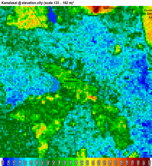 Kamalasai elevation map