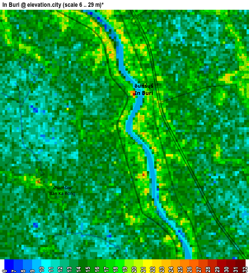 In Buri elevation map