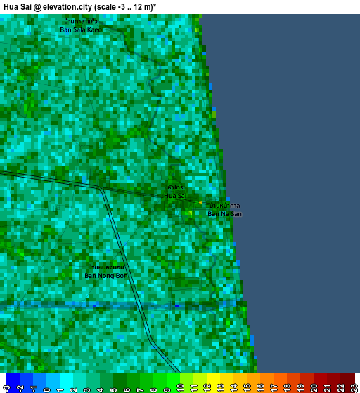 Hua Sai elevation map