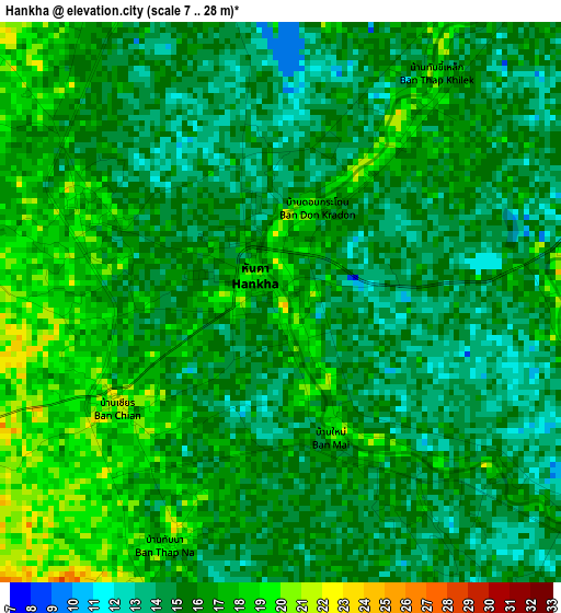 Hankha elevation map