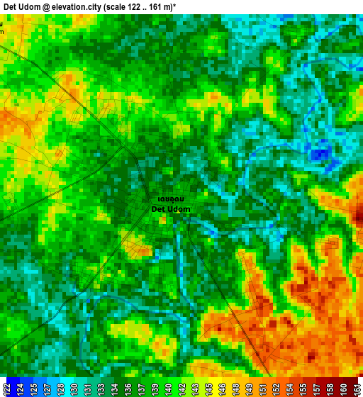 Det Udom elevation map