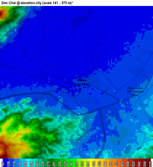 Den Chai elevation map