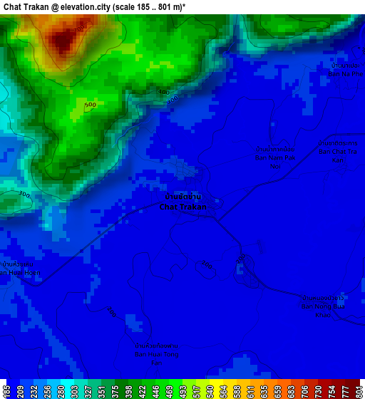 Chat Trakan elevation map