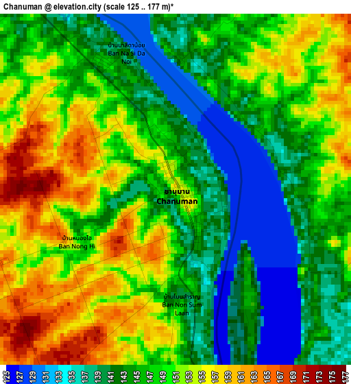 Chanuman elevation map