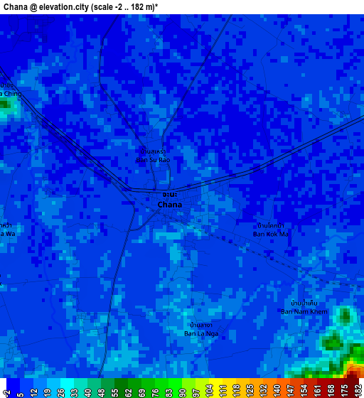 Chana elevation map