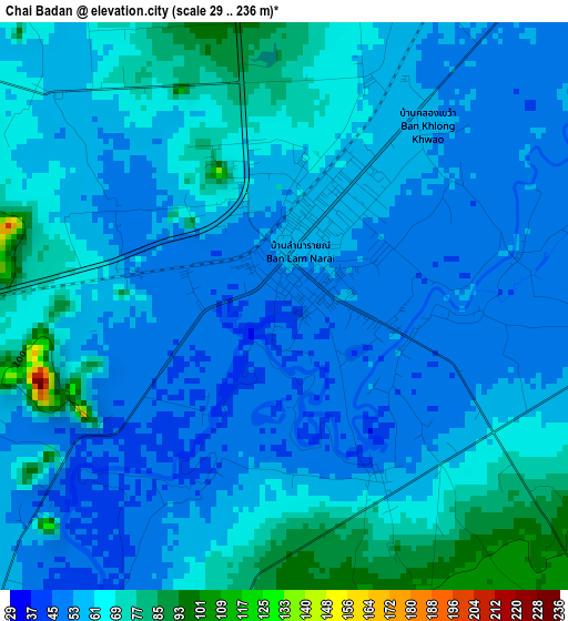Chai Badan elevation map