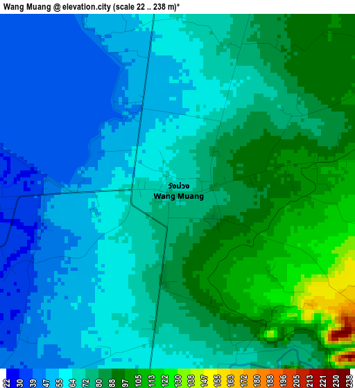 Wang Muang elevation map