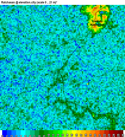 Ratchasan elevation map