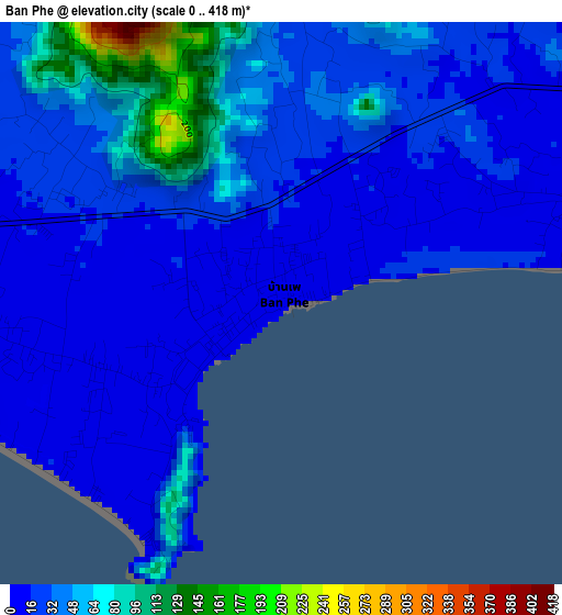 Ban Phe elevation map