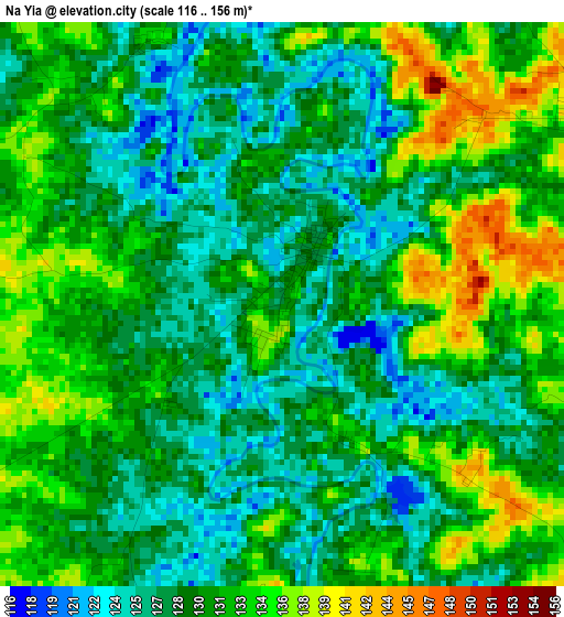 Na Yia elevation map