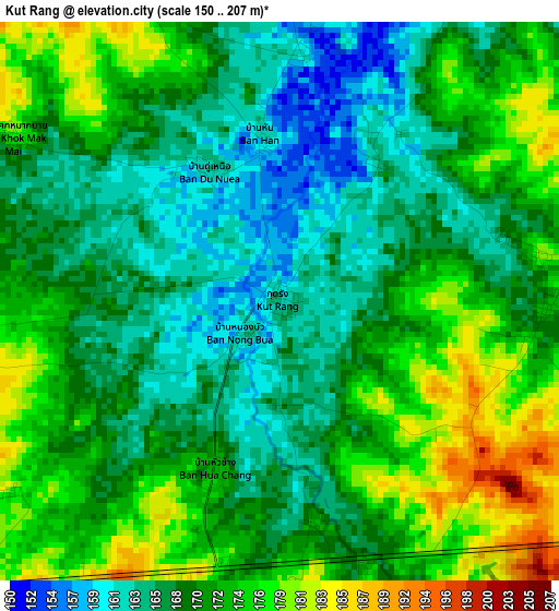 Kut Rang elevation map