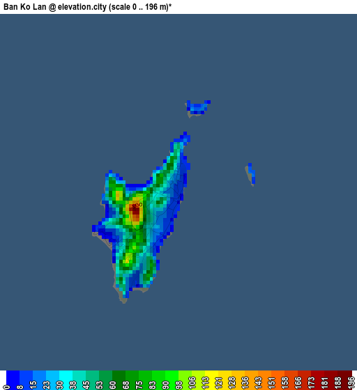 Ban Ko Lan elevation map