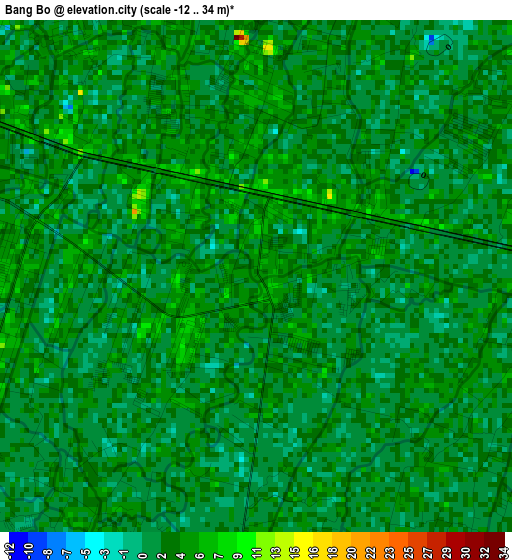 Bang Bo elevation map