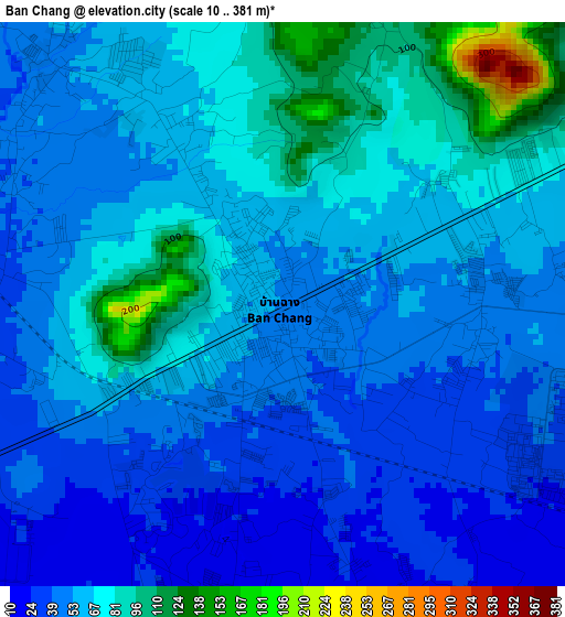 Ban Chang elevation map