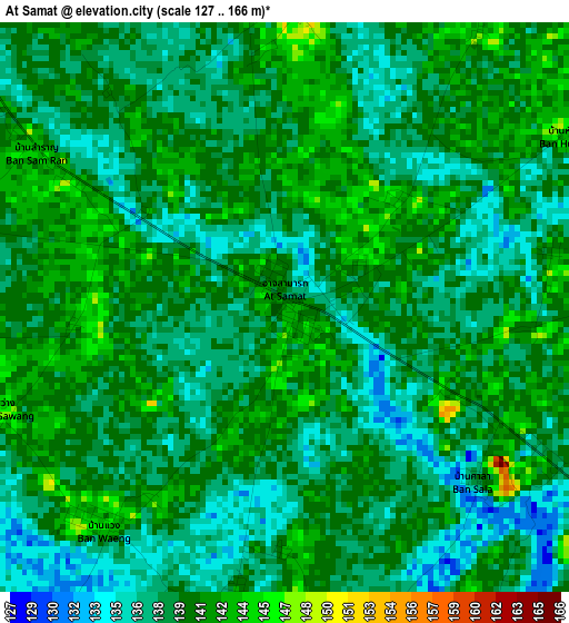 At Samat elevation map