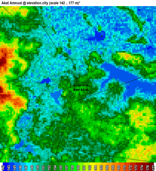 Akat Amnuai elevation map