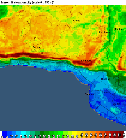 Insrom elevation map