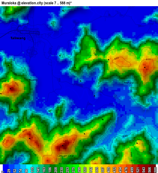 Muraloka elevation map