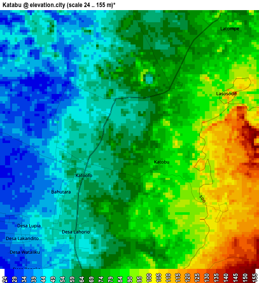 Katabu elevation map
