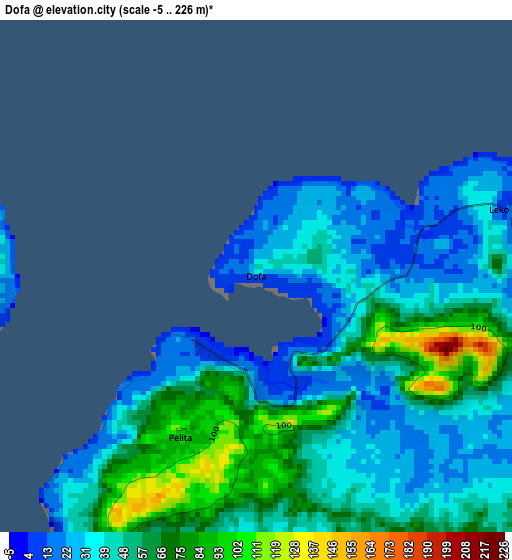 Dofa elevation map