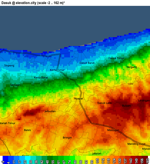 Dasuk elevation map