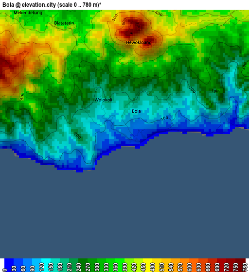 Bola elevation map