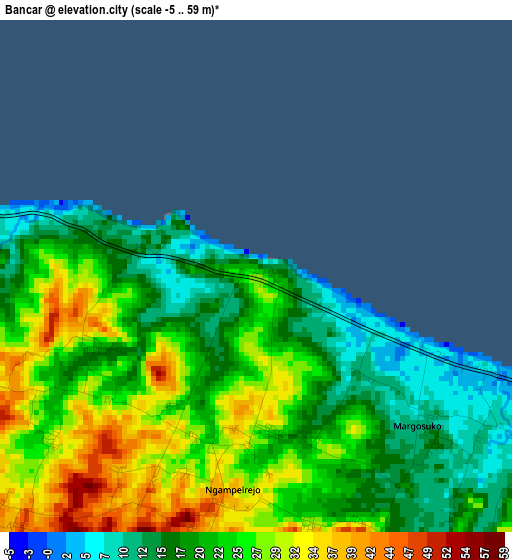 Bancar elevation map