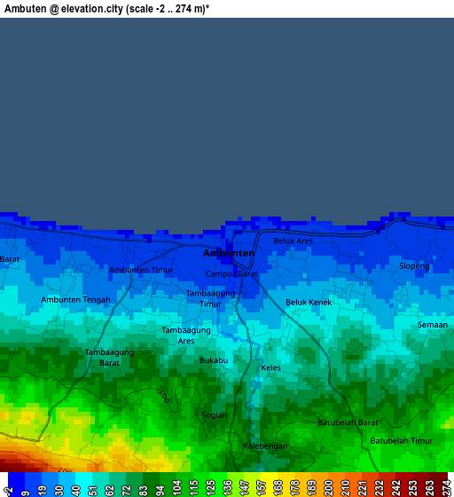 Ambuten elevation map