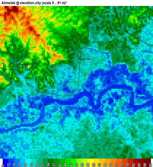 Airmolek elevation map