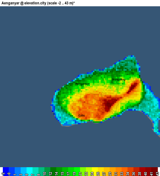 Aenganyar elevation map