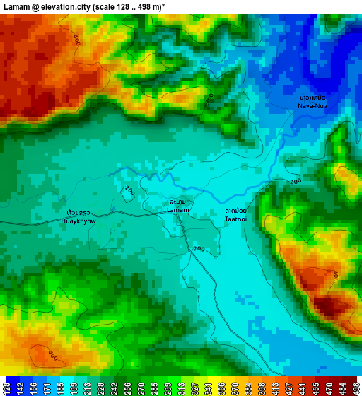 Lamam elevation map