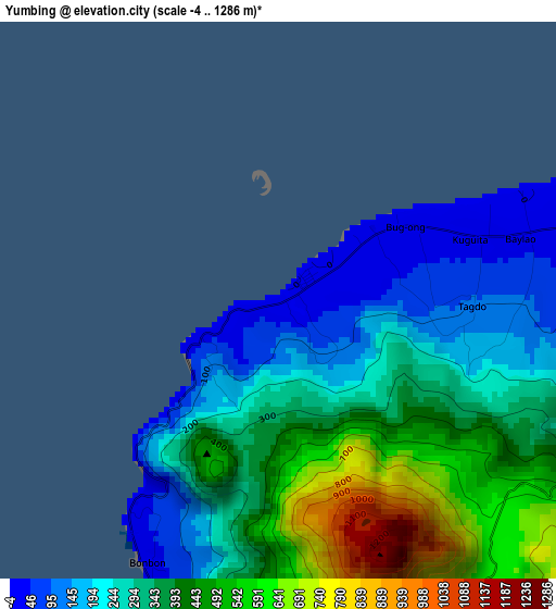 Yumbing elevation map