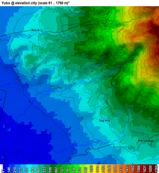 Yubo elevation map