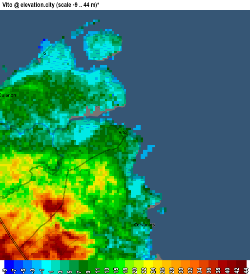 Vito elevation map