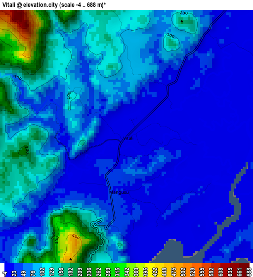 Vitali elevation map