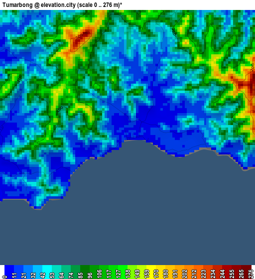 Tumarbong elevation map