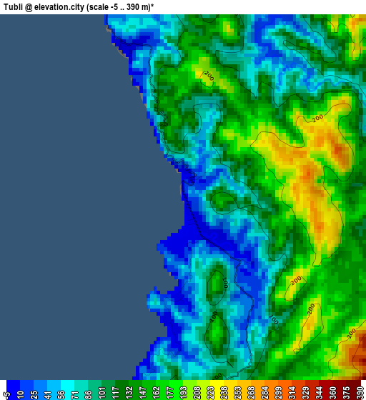 Tubli elevation map