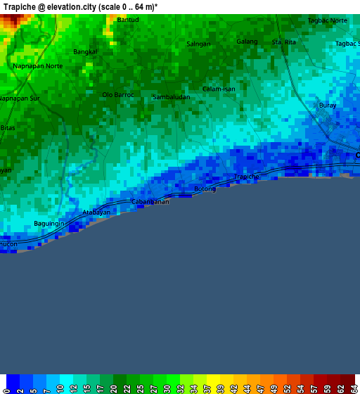 Trapiche elevation map